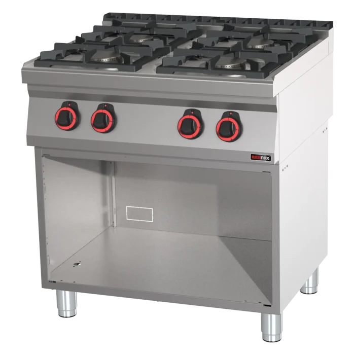 Cooking range gas 4x burner ECO on open cabinet | Line - SPB 70/80 G - Image 1