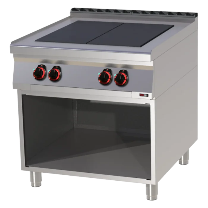Cooking range electric 4x plate on open cabinet 400 V | Line - SPL 90/80 E - Image 1