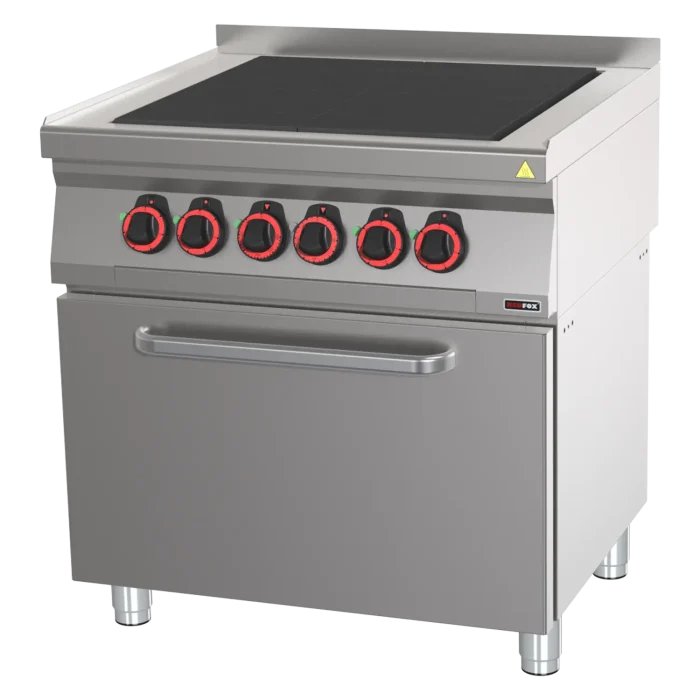 Cooking range electric with 4 solid top plate with oven GN 1/1 | Line - SPLT 70/80-11 E - Image 1