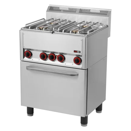 Cooking range combined with electric convection oven GN 1/1 - 4x burner | Line - SPT 60 GLS