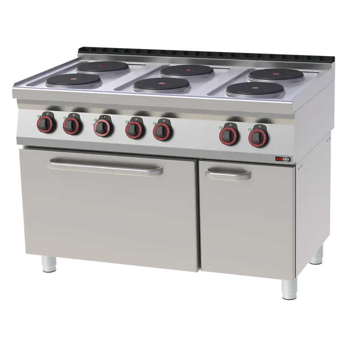 Cooking range electric with electric convection oven GN 1/1 - 6x plate 400 V | Line - SPT 70/120 11 E - Image 1