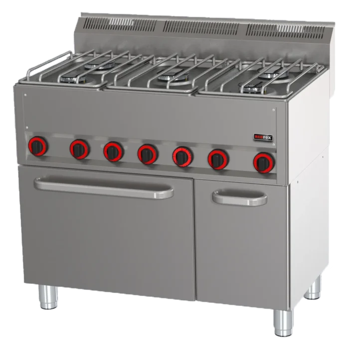 Cooking range combined with electric convection oven GN 1/1 - 5x burner | Line - SPT 90/5 GL - Image 1