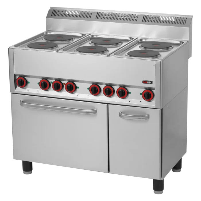 Cooking range electric with convectin oven GN 1/1 - 6x plate 400 V | Line - SPT 90 ELS - Image 1