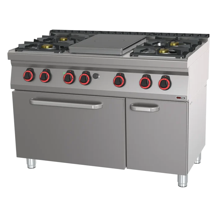 Cooking range solid top gas with static electric oven GN 2/1 - 5x burner | Line - STPT 70/120 21 GE - Image 1