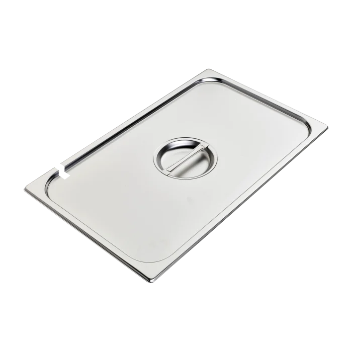 Lid GN 1/1 notched for spoon stainless steel | Line - VGN 1/1 N - Image 1