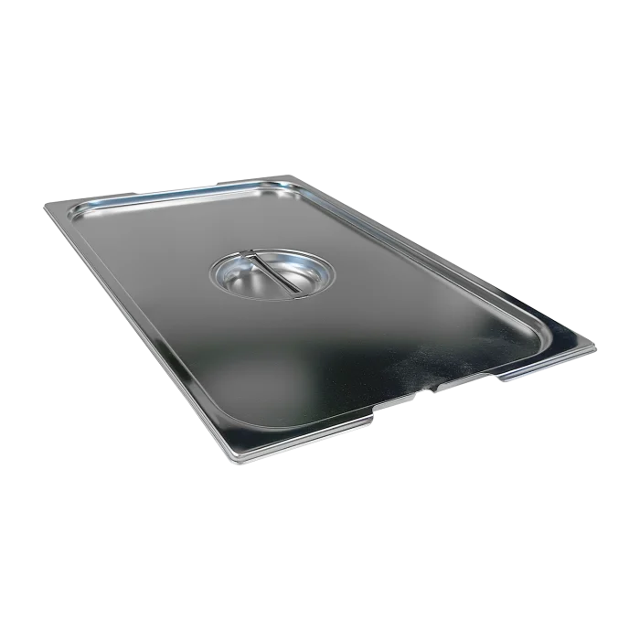 Lid GN 1/1 notched for spoon handles stainless steel | Line - VGN 1/1 NU - Image 1