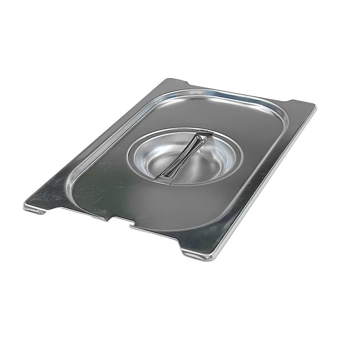 Lid GN 1/4 notched for spoon handles stainless steel | Line - VGN 1/4 NU - Image 1