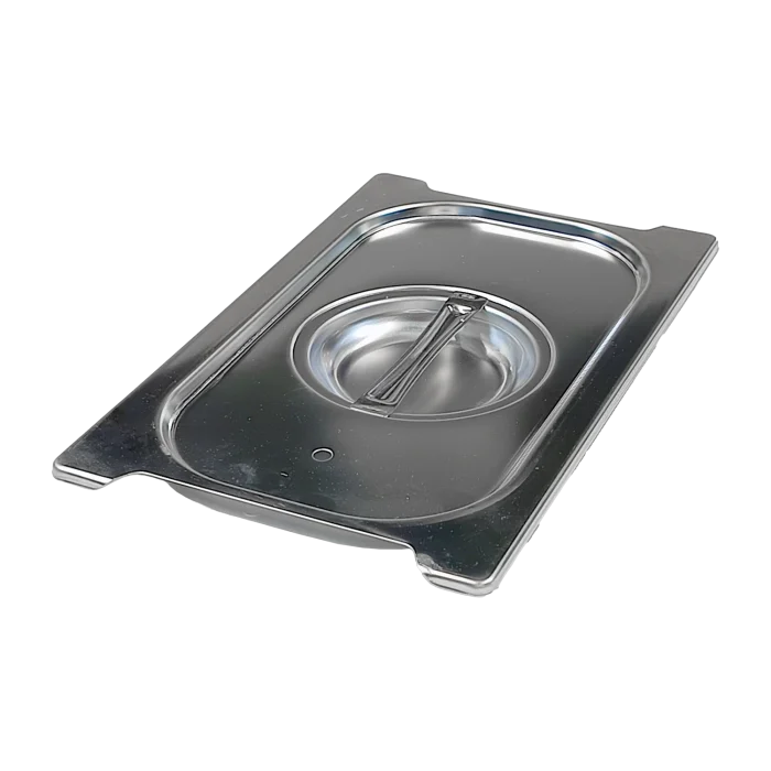Lid GN 1/4 gasket handles stainless steel | Line - VGN 1/4 SU - Image 1