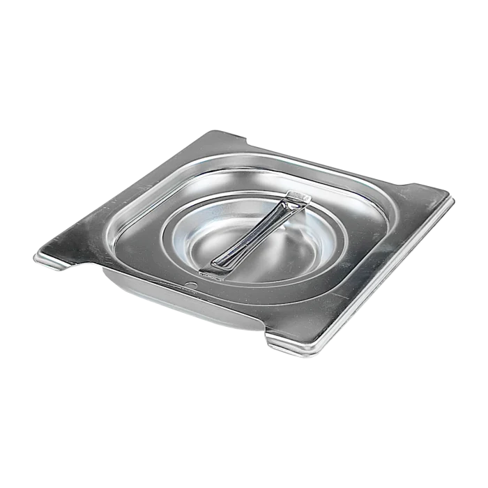 Lid GN 1/6 gasket handles stainless steel | Line - VGN 1/6 SU - Image 1