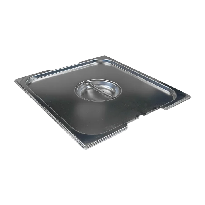 Lid GN 2/3 notched for spoon handles stainless steel | Line - VGN 2/3 NU - Image 1