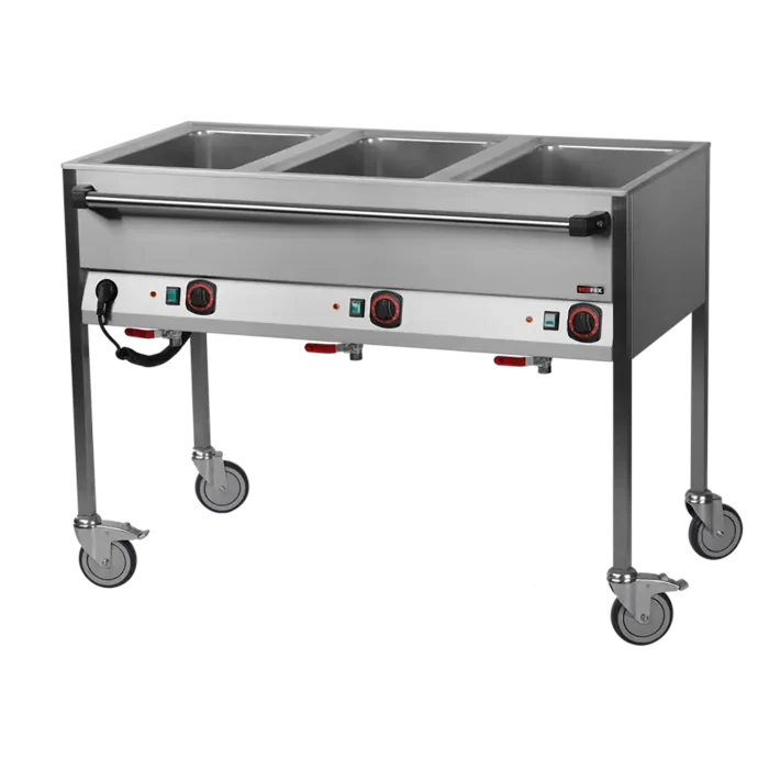Bain marie electric GN 3-1/1 controllers on longer side | Line - VLPD 3120 - Image 1