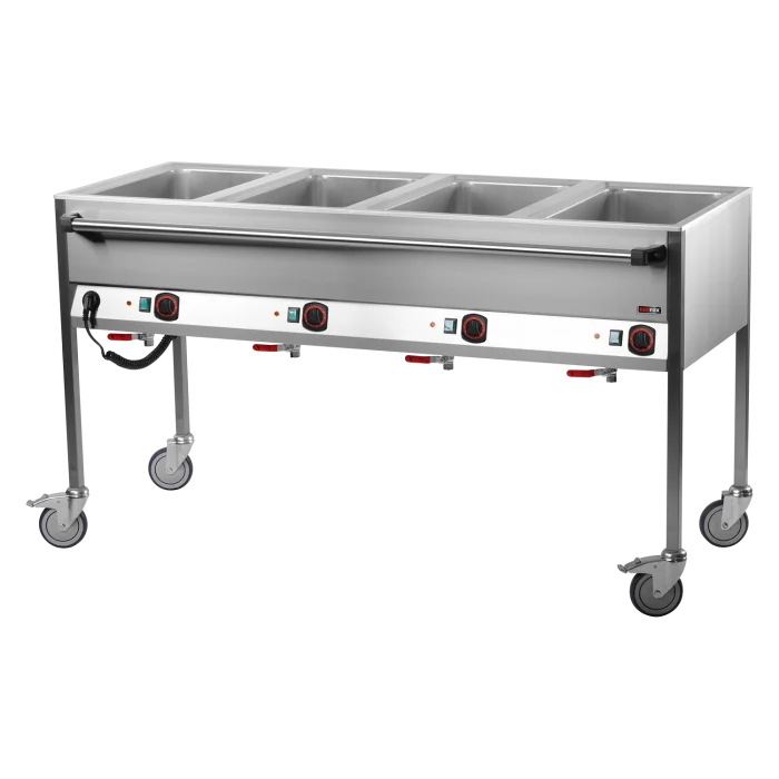 Bain marie electric GN 4-1/1 controllers on longer side | Line - VLPD 4120 - Image 1