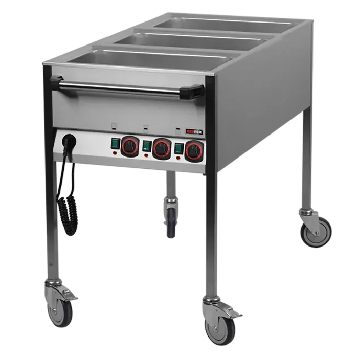 Bain marie electric GN 3-1/1 controllers on shorter side | Line - VLPK 3120 - Image 1