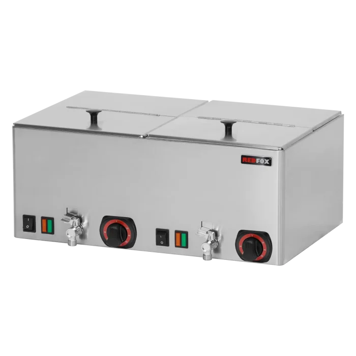 Sausage/vegetable steamer twin with tap 2x GN 1/2 | Line - WEV 11 - Image 1